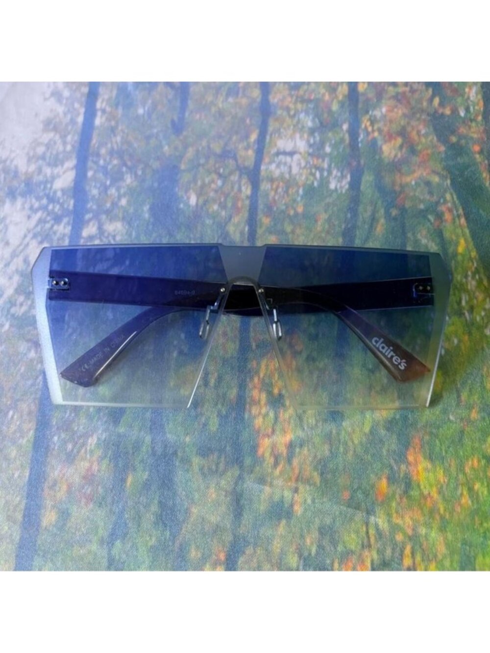 Blue Ombré Square Glasses